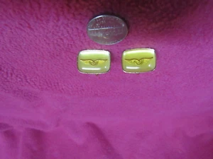 Gemelos rectangulares vintage chapados en oro CI2 - Imagen 1 de 4