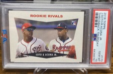 2018 TOPPS BASEBALL RONALD ACUNA JR JUAN SOTO THROWBACK THURSDAY ROOKIE PSA 10!