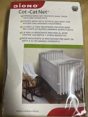 Diono Cot Cat Net White Strong Mesh Protect From Pets 135cm*67cm*67cm Free Post - Image 1 of 4