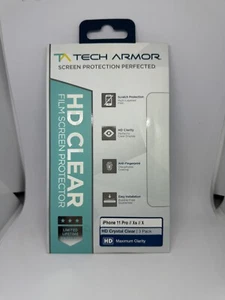 Tech Armor HD Clear Film Screen Protector iPhone 11 Pro /X/Xs - Picture 1 of 4