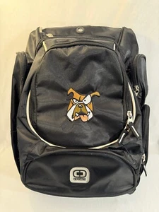 OGIO BOUNTY HUNTER BACKPACK BLACK 20”X16” BULLDOG PATCH COMPUTER BAG BOOK - Picture 1 of 8