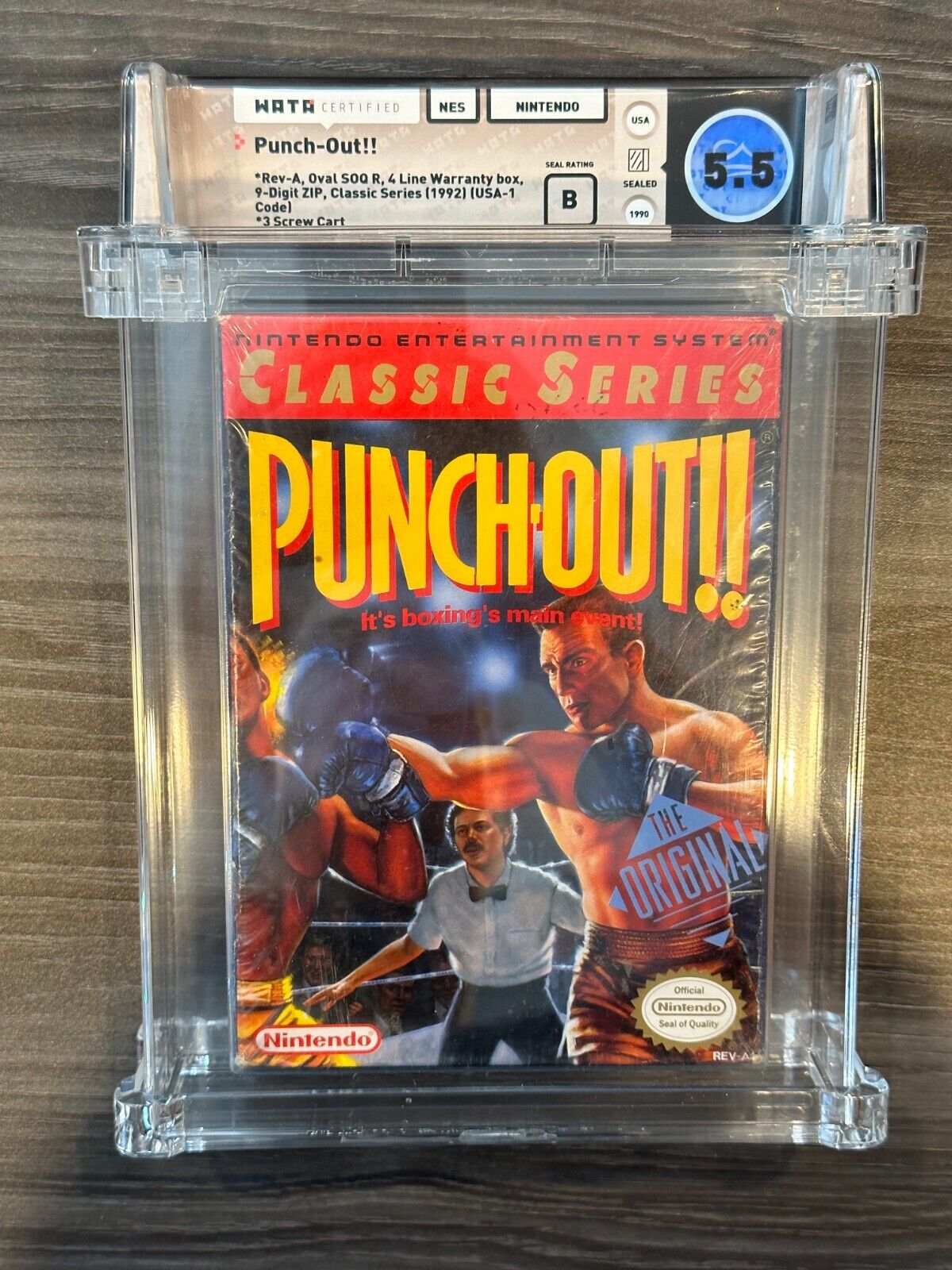 Punch-Out!! Classic Series, Nintendo NES, New Sealed GRADED WATA 5.5/B