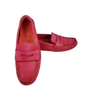 Cole Haan Driving Loafers Women’s Size 7.5 Pink Leather Moccasin Slip-On Comfort - Picture 1 of 10