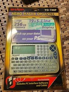 Nouveau Sharp YO-190P 256 kb mémoire Memo Master Organizer livraison gratuite - Photo 1 sur 4