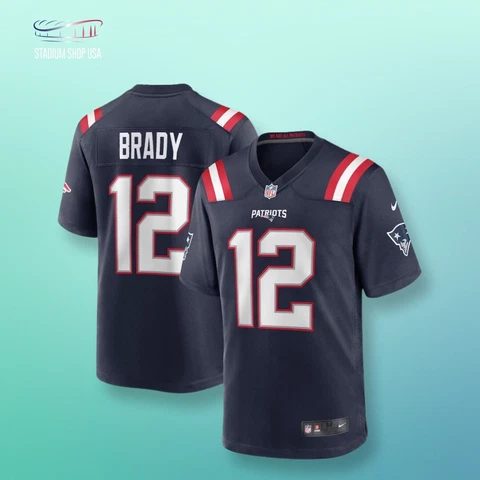 Men's New England Patriots Nike Navy Game Retired Player Jersey Cover