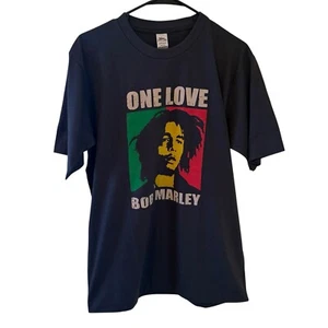 BOB MARLEY One Love Rasta Reggae Legend Tee XL Single Stitched Reprint Vintage - Picture 1 of 4