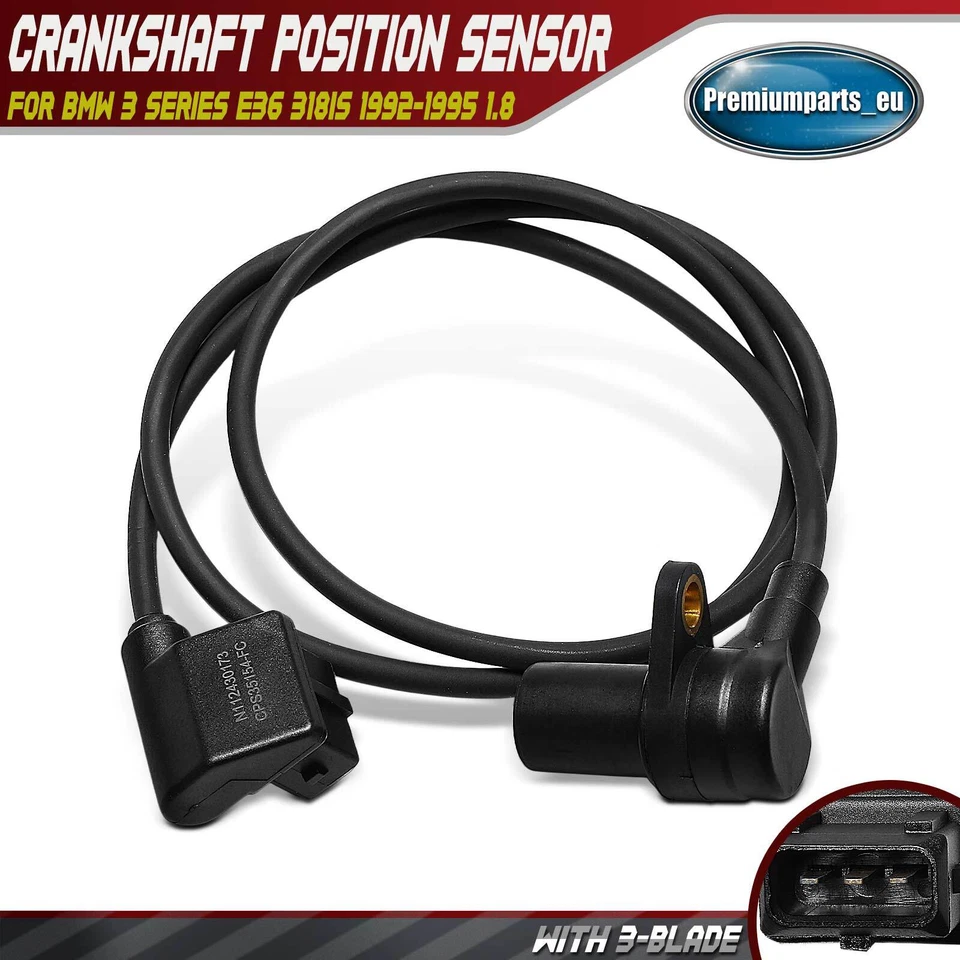 Crankshaft Position Sensor for BMW 3 Series E36 318is 1992-1995 1.8 12141734816 - Image 1 of 4