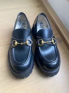 Gucci Chunky Loafers Size 37 Black - Picture 1 of 8