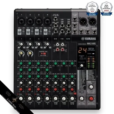 Yamaha MG10X Analog Mixer SPX Digital Effects Japan Black Audio Equipment 2.1kg - Image 1 of 4