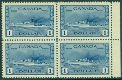 EDW1949SELL: CANADÁ 1942-43 Scott #262 negro de 4 Truly XF MNH PO gato fresco $400+ Foto 1 de 2