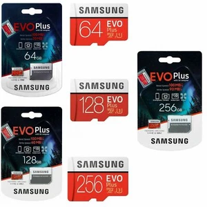 Samsung 32GB 64GB 128GB 256GB Micro SD SDHC EVO Plus Memory Card Class10 4K - Picture 1 of 13