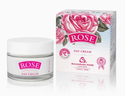 Moisturise Day Daily face cream ROSE with Bulgarian Rose oil, rose water - Image 1 of 4