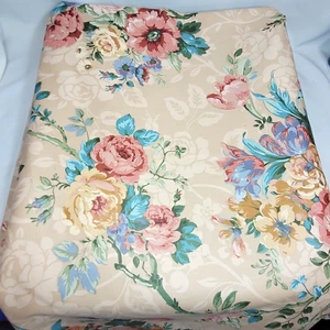 Ambiance Regency Collection Floral Print Screen Print Scotchgard Fabric 9+ yds - Picture 1 of 18