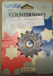 SUNSTAR FRONT SPROCKET SUZUKI DR RM SP LT ALT AHRMA - Picture 1 of 1