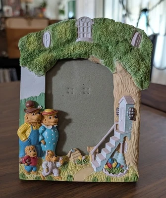Marco de fotos The Berenstain Bears 1993 3,5 x 5" cerámica 3D Foto 1 de 4