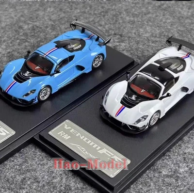 RM 1/64 Hennessey Venom F5 Limited Aleación Diecast Modelo Coche Hobby Juguetes Blanco/Azul Foto 1 de 4