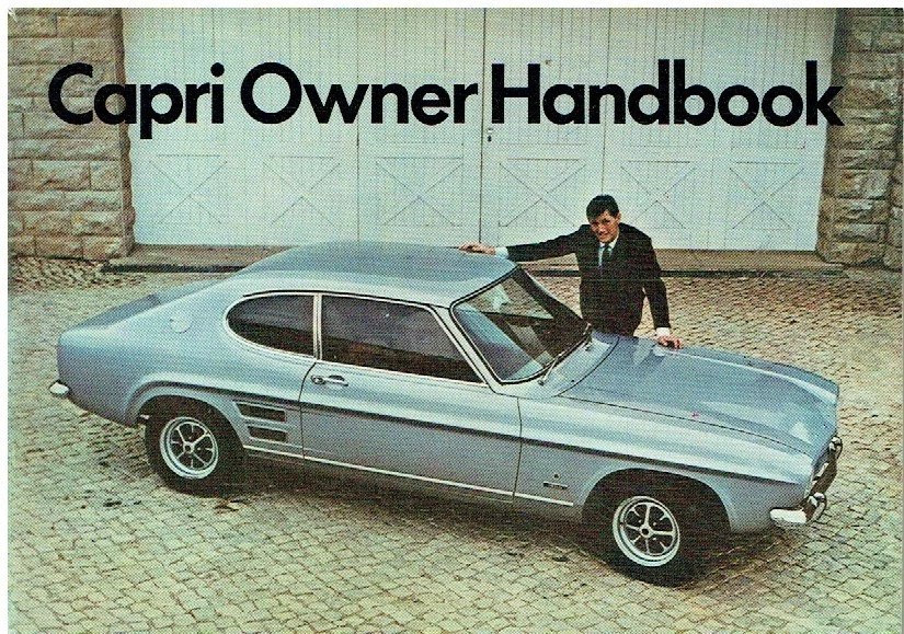 FORD CAPRI Mk1 1300 1300GT 1600 1600GT 1972 INSTRUCTION & MAINTENANCE HANDBOOK - Image 1 of 1