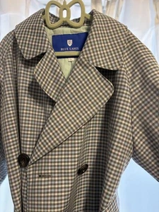 Gabardina Burberry Etiqueta Azul Patrón Cuadros Talla 38 Doble Botón De Japón - Imagen 1 de 24