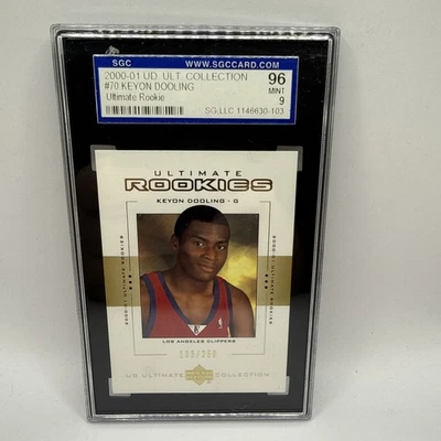 2000-01 UD Ultimate Collection Ultimate Rookies Keyon Dooling #70/250 (RC) SGC 9 - Image 1 of 2