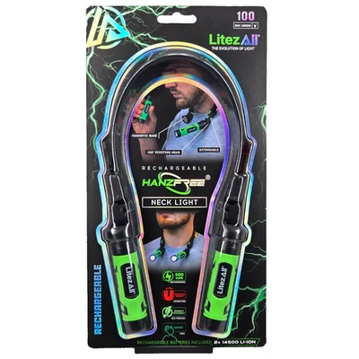 LitezAll® Rechargeable Hands Free Neck Light 100 Lumen 3.7V Batteries Included - Image 1 of 4