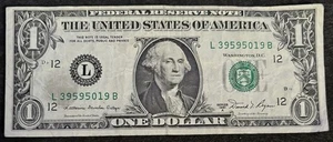 1981 A San Francisco $1 Bill Odds Only Three Of A Kind 9’s Repeat 9595 Note - Picture 1 of 2