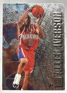 1996-97 Fleer Metal #201 Allen Iverson Rookie (RC) 76ers - Picture 1 of 4