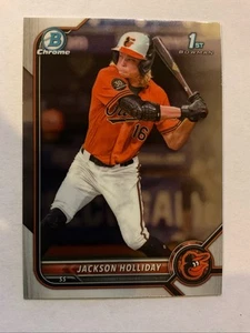 2022 Bowman Chrome Draft JACKSON HOLLIDAY 1st Bowman Baltimore ORIOLES #BDC-168 - Picture 1 of 2