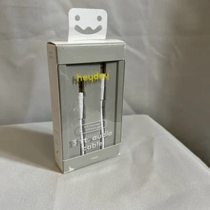Heyday 3ft Apple 8 Pin To 3.5mm Audio Cable - White - New - Photo 1 sur 3