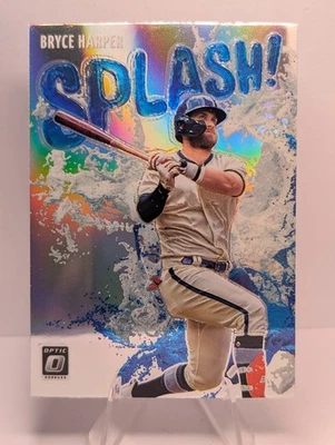 2022 Panini Donruss Optic Bryce Harper #SP-7 Splash Holo Silver PHI Phillies - Image 1 of 2