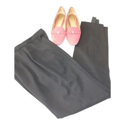 Pantalones estribo vintage para mujer 100 % lana talla 4 pantalones años 80 90 Hepburn Heritage Foto 1 de 4