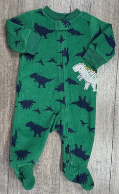 Ropa de bebé niño Just One You Carter's 3 meses verde dinosaurio polar conjunto Foto 1 de 4
