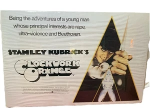 VTG Clockwork Orange Original Movie Poster 1971 Stanley Kubrick Rare 40x27 - Picture 1 of 5