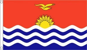 KIRIBATI FLAG 5' x 3' Kiribatian Gilbert and Ellice Islands Oceania Micronesia - Picture 1 of 1