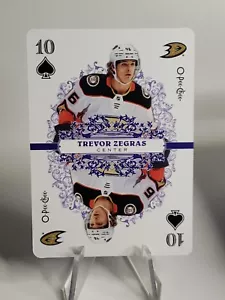 Tarjeta de juego 2022/2023 OPC Anaheim Ducks Trevor Zegras 10 of Spades - Imagen 1 de 2