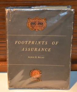 FOOTPRINTS of ASSURANCE Alwin Bulau 1953 1st edition hardback book fire *skuM6 - Foto 1 di 5
