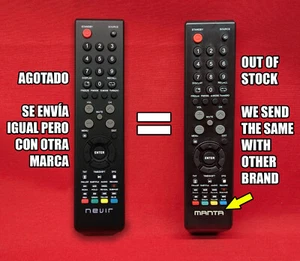 Mando a Distancia original TV LED NEVIR / Modelo TV: NVR-7700-28HD-N2 - Imagen 1 de 1