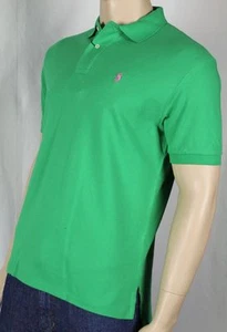 POLO Ralph Lauren Green Mesh Shirt Pink Pony NWT - Picture 1 of 1