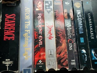 Thriller / Horror VHS Lot The Art of Dying, ATOR, Scarface, Resident Evil - Image 1 of 4