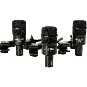 Audix D2 Drum Microphone and Clamps 3-Pack - Picture 1 of 2