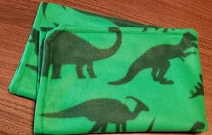 Handmade "Dinosaurs" 29inx35in Boys Double Sided  Fleece Baby Blanket -Gift Idea - Picture 1 of 6