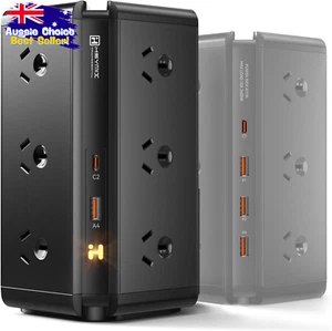 Tower Power Strip, 12 Outlets, 4 USB, 2 USB-C, Surge Protector, 710J - Picture 1 of 12