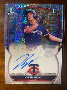 2023 Bowman Kyler Fedko #CPA-KF 1st Speckle Refractor Auto /299 Minnesota Twins
