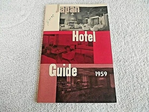 VINTAGE 1959 JAPAN HOTEL TRAVEL GUIDE 106 PAGES - Picture 1 of 8