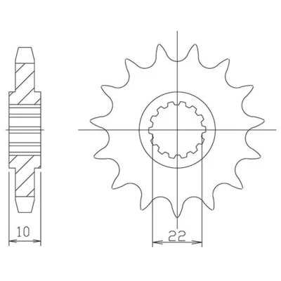 SUNSTAR TM 250 EN ENDURO 2T 2005-2009 S STEEL SPROCKET P520 D13 - Image 1 of 3
