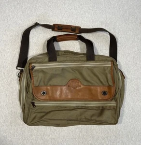 EDDIE BAUER Umhängetasche Vintage Taupe Leder Handgepäck - Bild 1 von 17