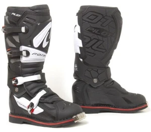 STIVALI BOOTS MOTO CROSS ENDURO SNODO FORMA PILOT FX NERO BLACK TG 43 - Imagen 1 de 1