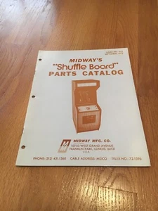 Shuffle Board Video Arcade Game Parts Catalog, Midway 1978 - Picture 1 of 1