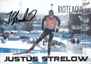Autogrammkarte Justus Strelow - Biathlon - Deutschland - Bild 1 von 1