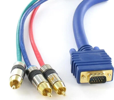 3m Premium Video Kabel 3* RGB (rot/grün/blau) <> VGA Stecker 15polig - Bild 1 von 4
