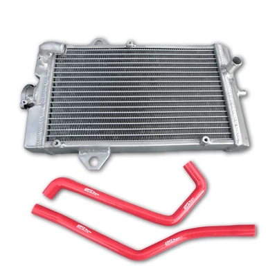 Radiador de aluminio de 3 filas y manguera roja para Yamaha Raptor 700R 2006-2014 YFM7 YFM700 Foto 1 de 4